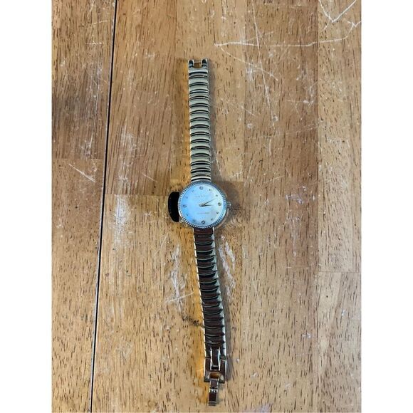 Nicole Miller Gold Tone Watch Diamond Trim New main image 8
